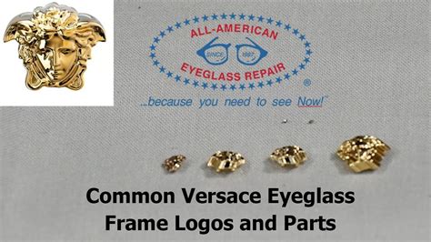 versace wrap around logo replacement|Common Versace Eyeglass Frame Logos and Parts.